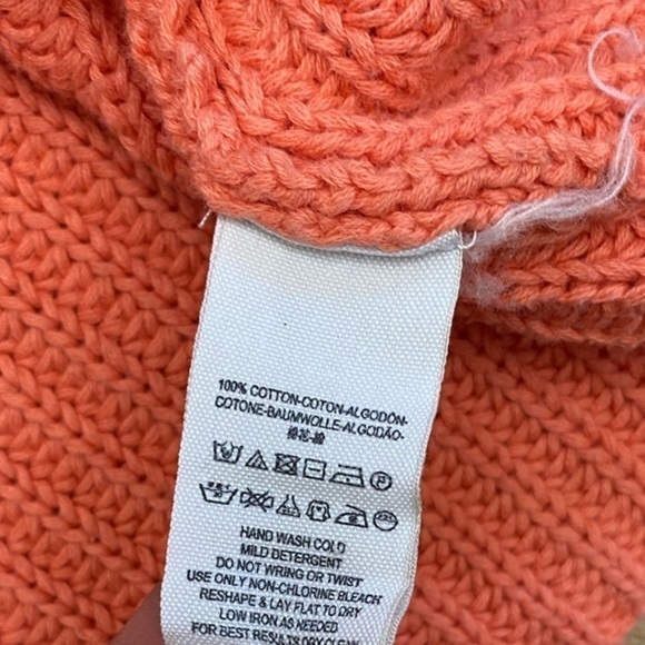 Free People Damsel Ribbed Pullover Sweater Coral - Picture 7 of 15